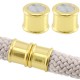 Metal magnetic clasp Ø 10mm Gold